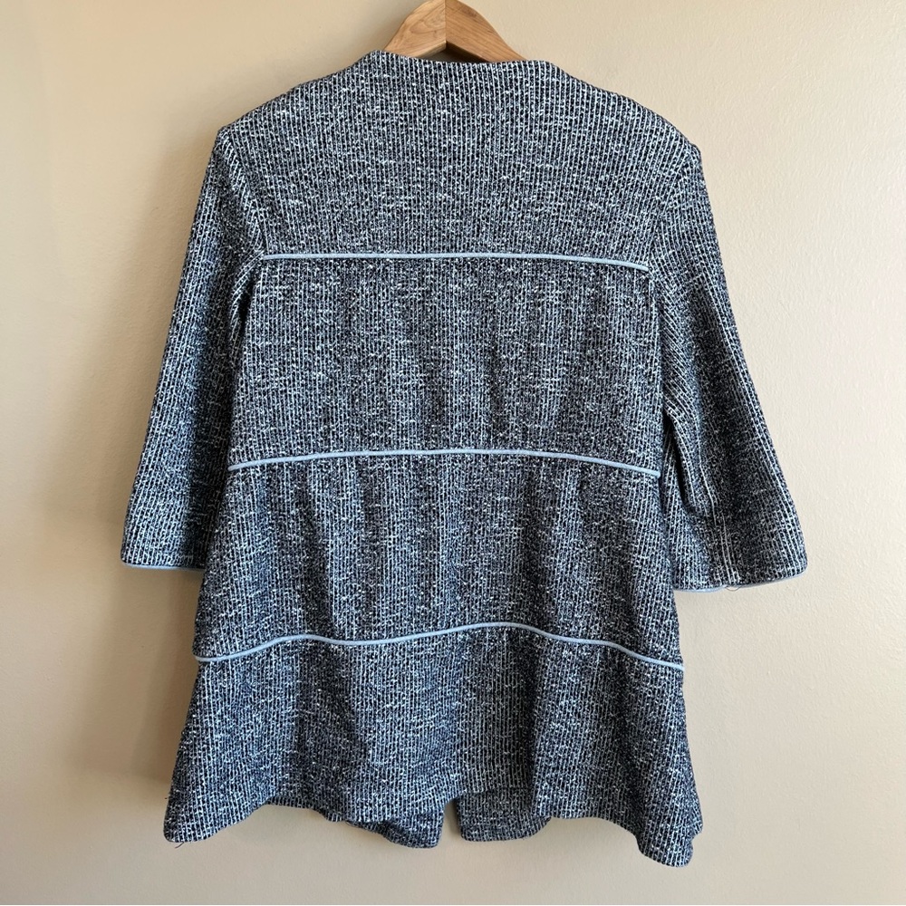 Cabi 5299 The Times Jacket Sweater Cardigan Black White Women’s Small - Picture 4 of 9